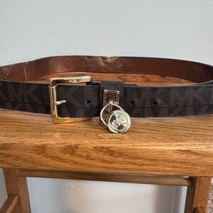 Michael Kors Monogram Belt with Locket Detail